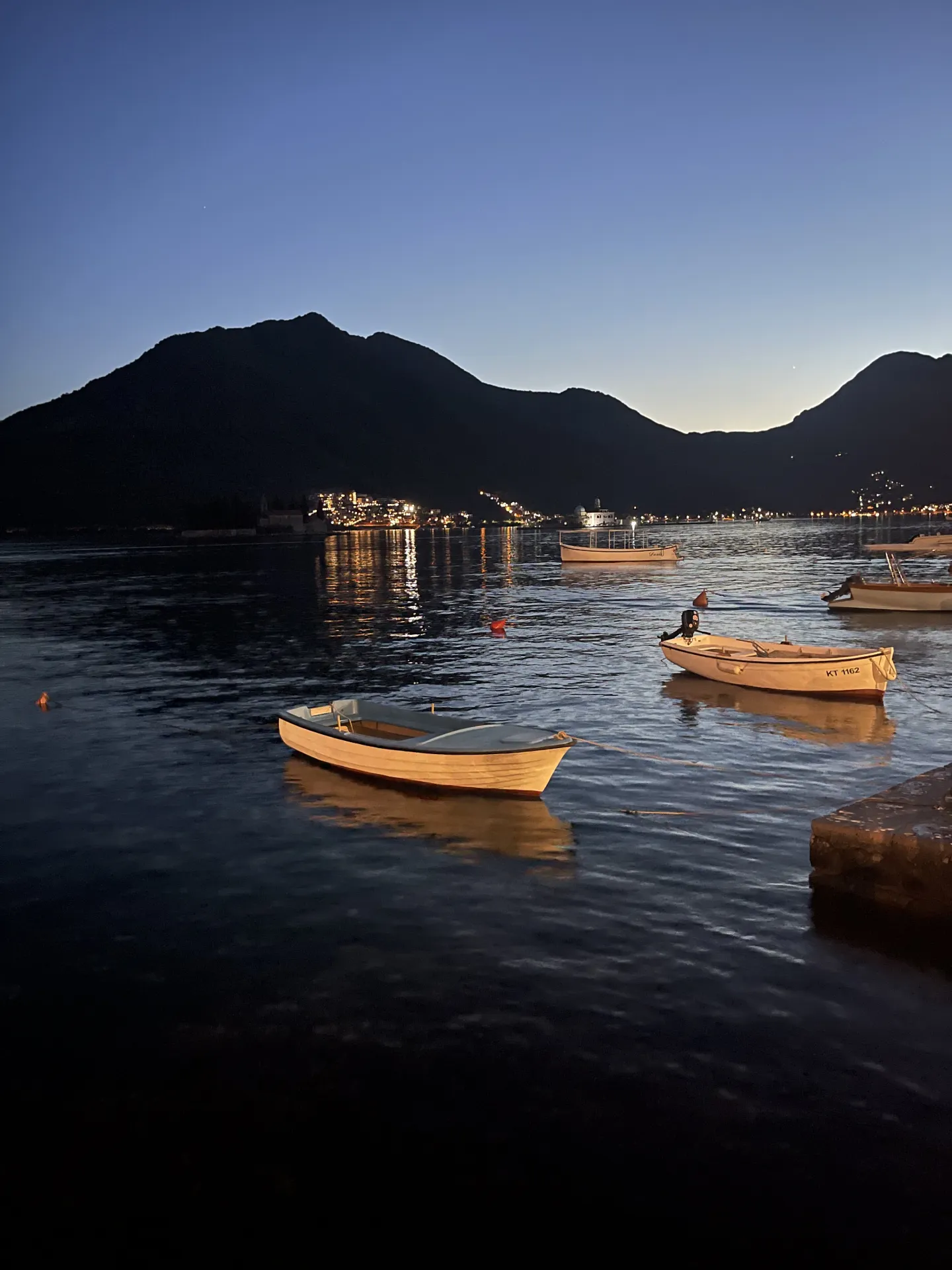 Perast at night